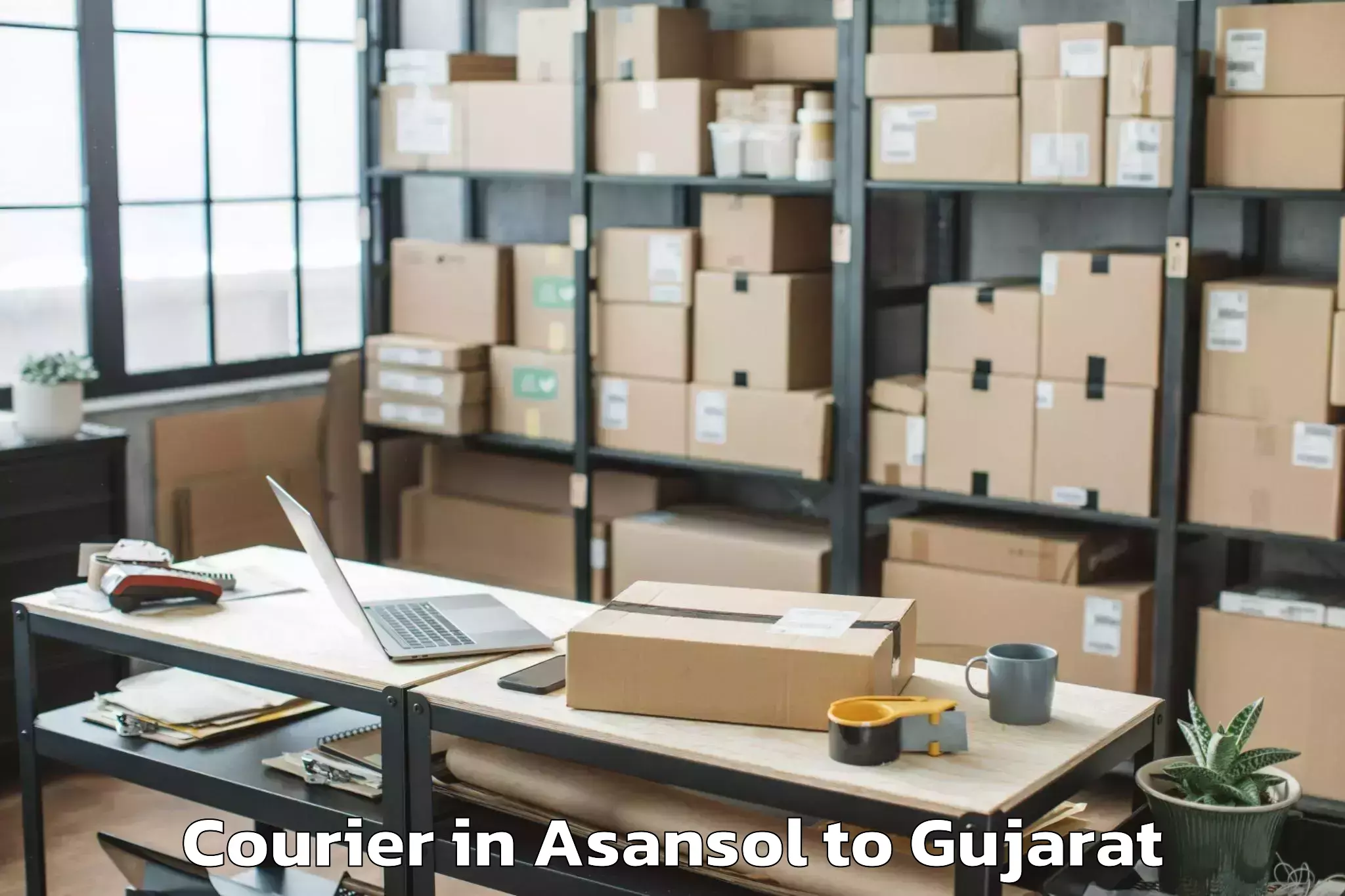 Top Asansol to Upleta Courier Available